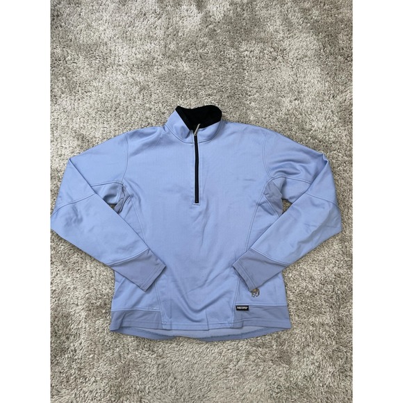 Mountain Hardwear Pullover Womens Medium Blue Windstopper Fleece Outdoor Jacket - Picture 1 of 9